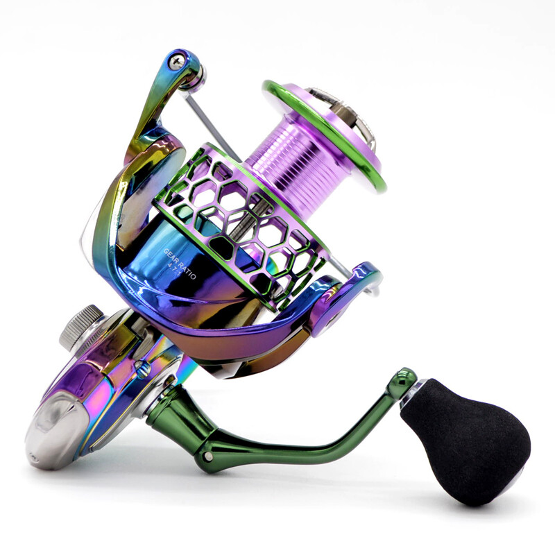 Multicolor Spinning Reel Aluminum Body 10 Bearings Smooth Saltwater Surf Fishing