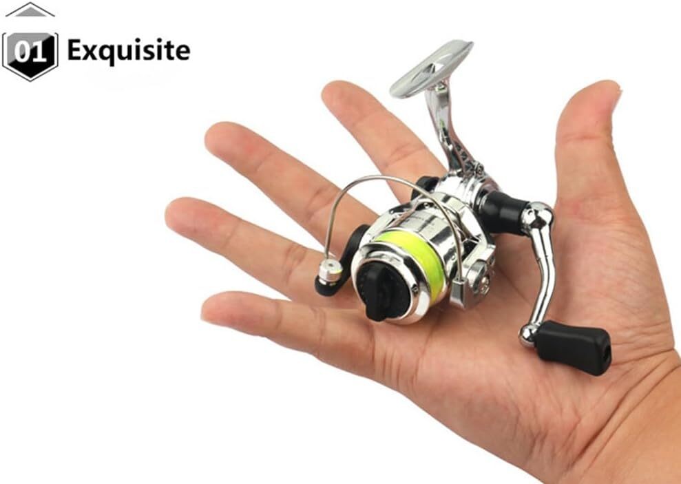 Mini Metal Fishing Wheel Spinning Reel 4.3:1 Gear Ratio Small Reel 2+1BB Bearing