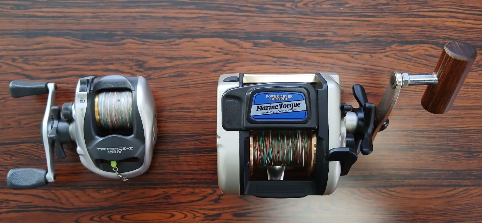 TRiFORCE-Z 153iV & SILSTAR GV50 Bait Reels Set Used Thailand Korea