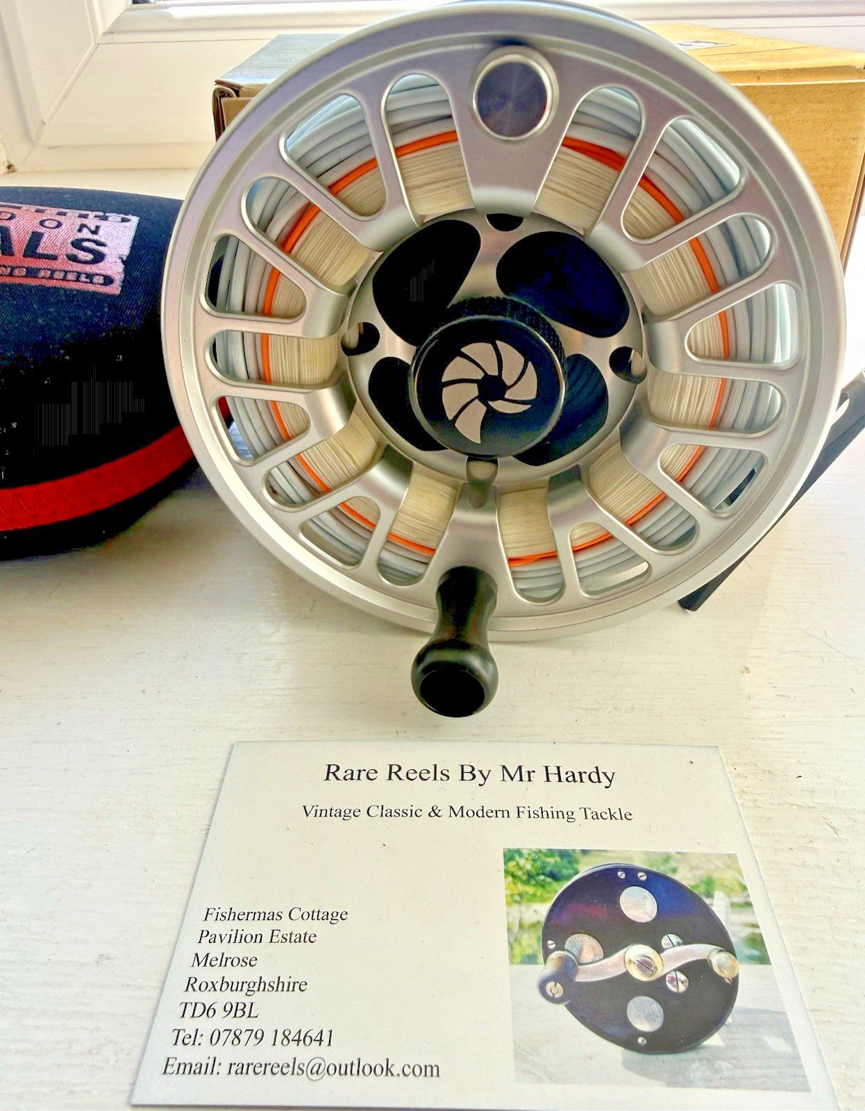 Nautilus NV 11/12 Saltwater & Salmon Fly Reel with Case Box & Hardy Fly Line.