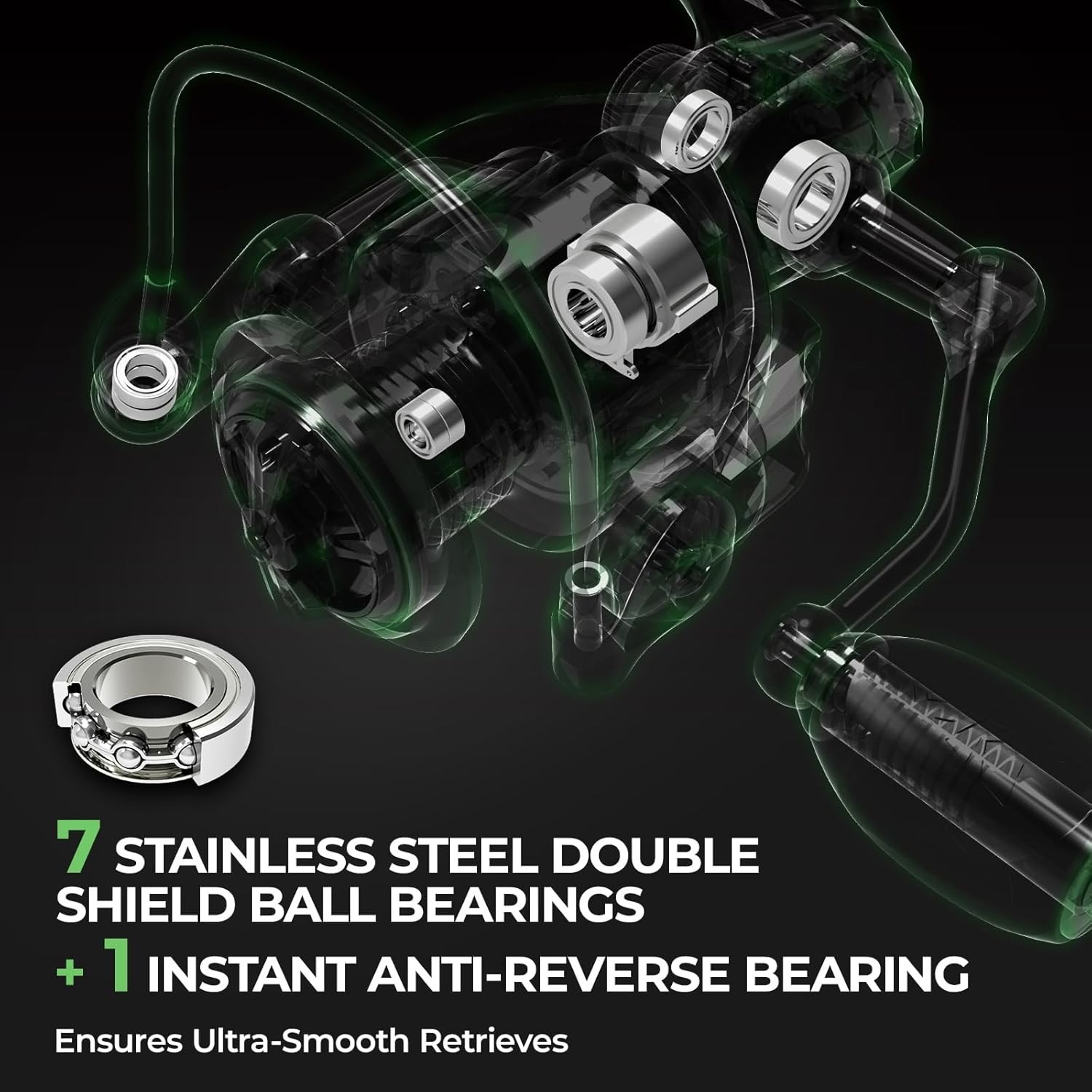 Spartacus II 500 & 1000 Spinning Reel – Triple Disc Drag for Smooth Performance