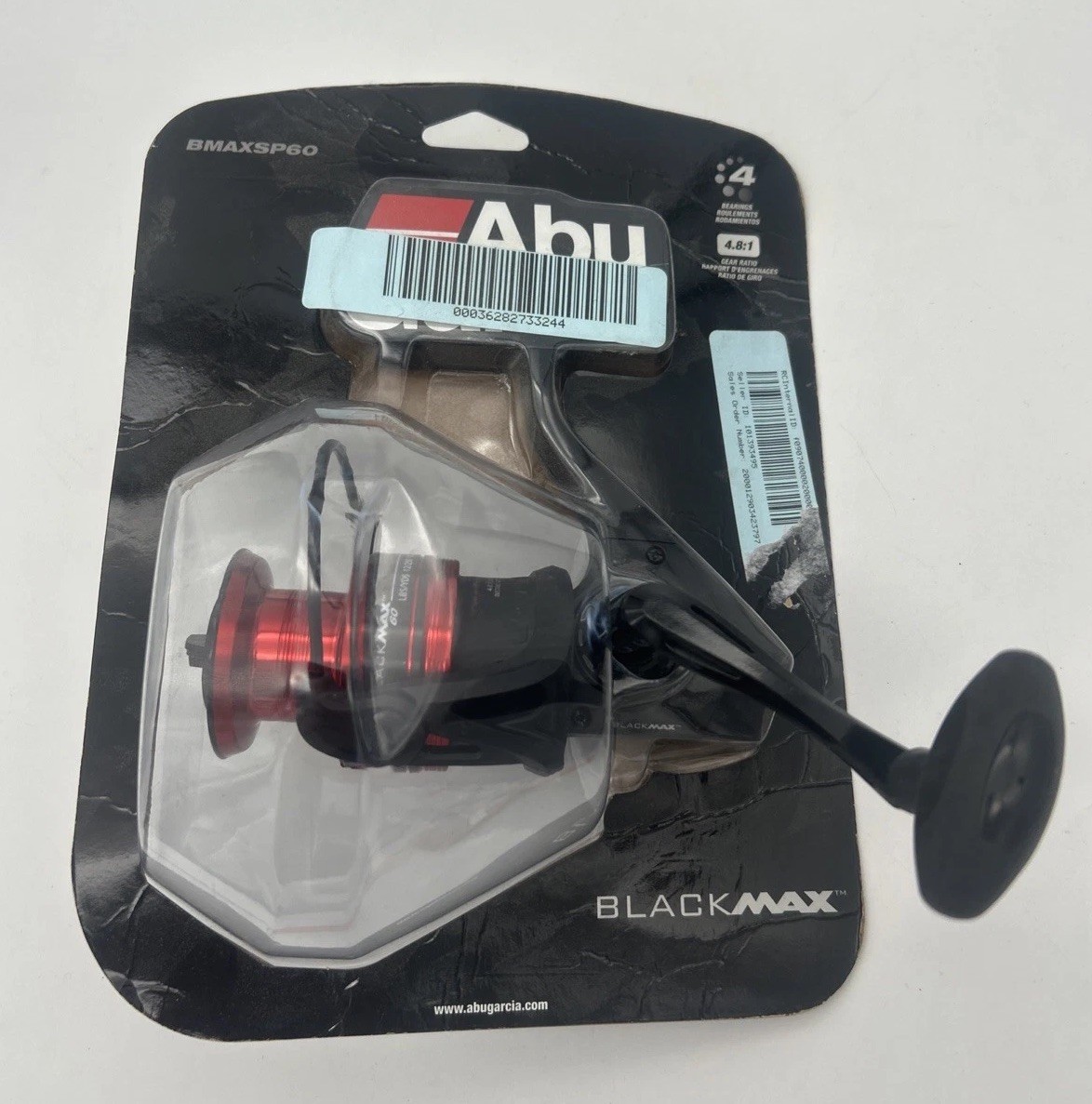 ABU GARCIA BMAXSP60 max spinning black 4.8 Reel 60 powerful drag, graphite body