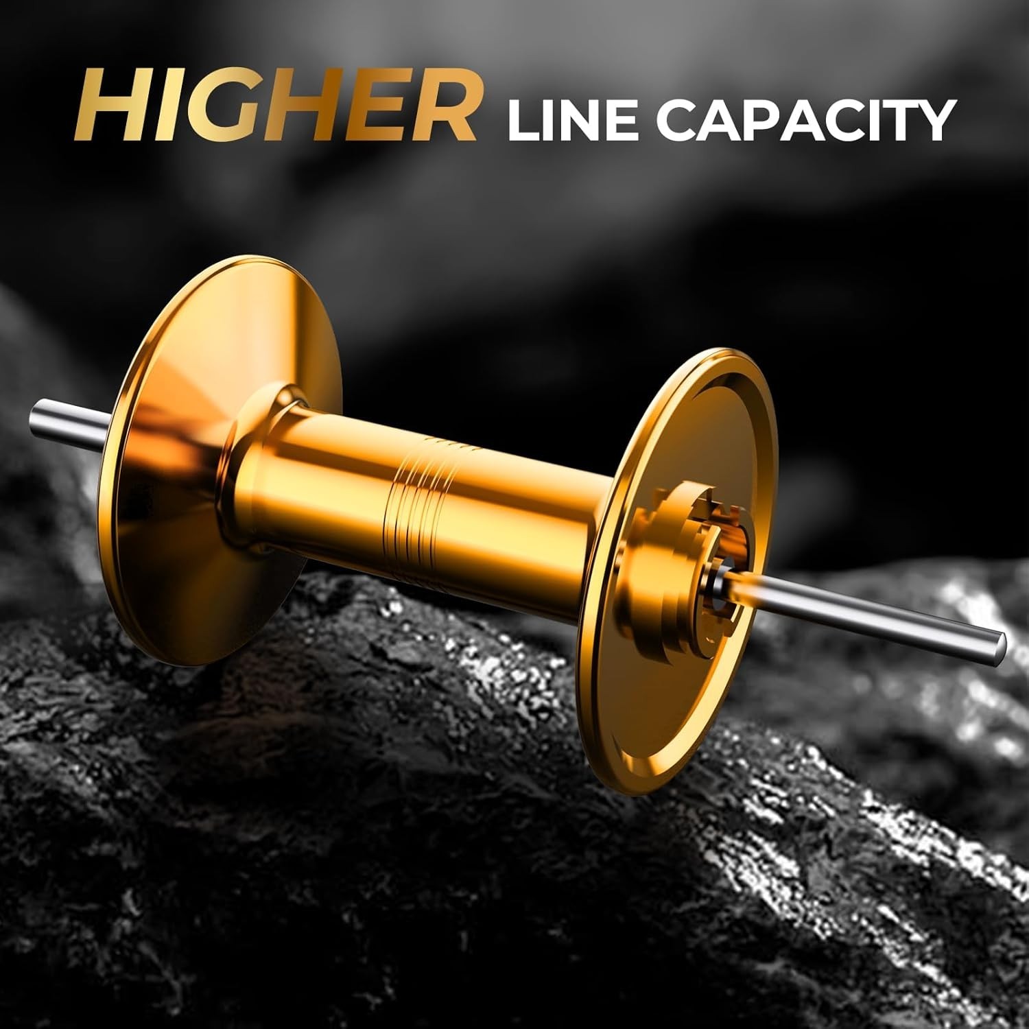 Versatile Rover Baitcasting Fishing Reel – 200-300 Yard Capacity, All Fish Types