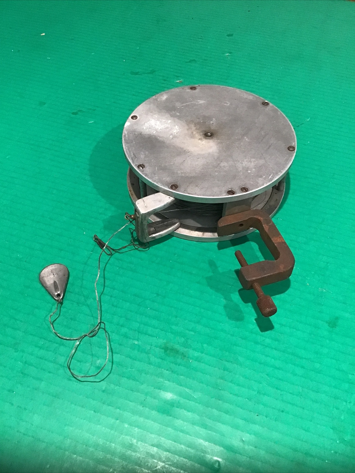 VINTAGE HANDLINE TROLLING REEL Working COLLECT OR FISH Hand Line River Fishing