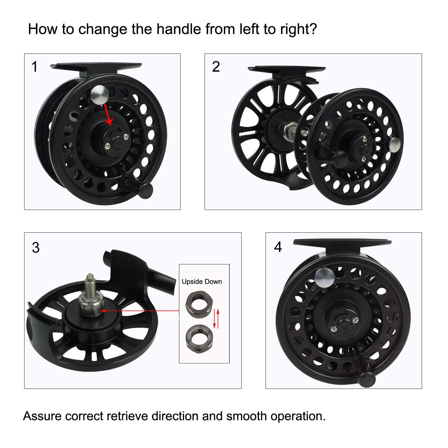 Aventik HVCE Graphite Fly Reel Center Drag System Classic III Graphite Large …