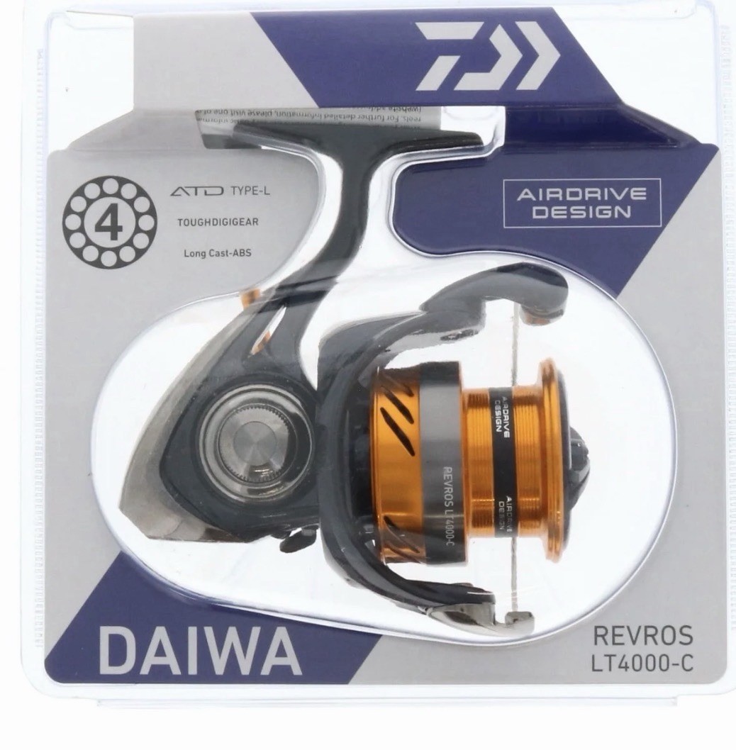 Daiwa Revros LT 4000-C-CP Spinning Fishing Reel with Zaion V Frame and Air Rotor