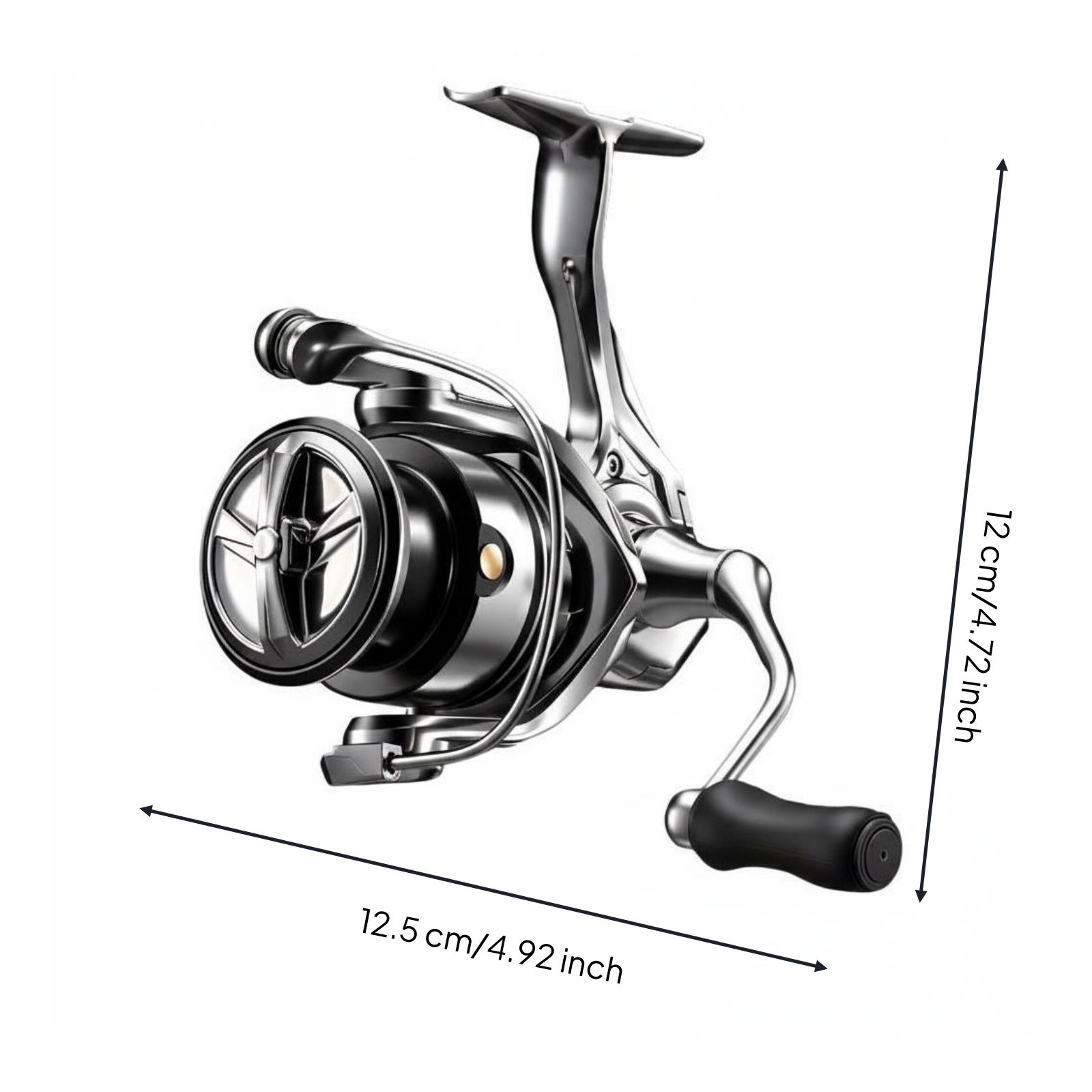 Compact Rotating Reel Dense Line Lay Compact Lure Fishing Reel Consistent Drag