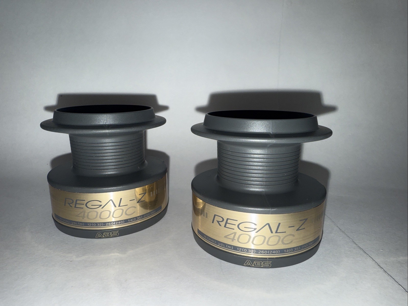 2 Daiwa REGAL-Z Spinning Reel Spool 4000C ABS New Unused Dark Gray