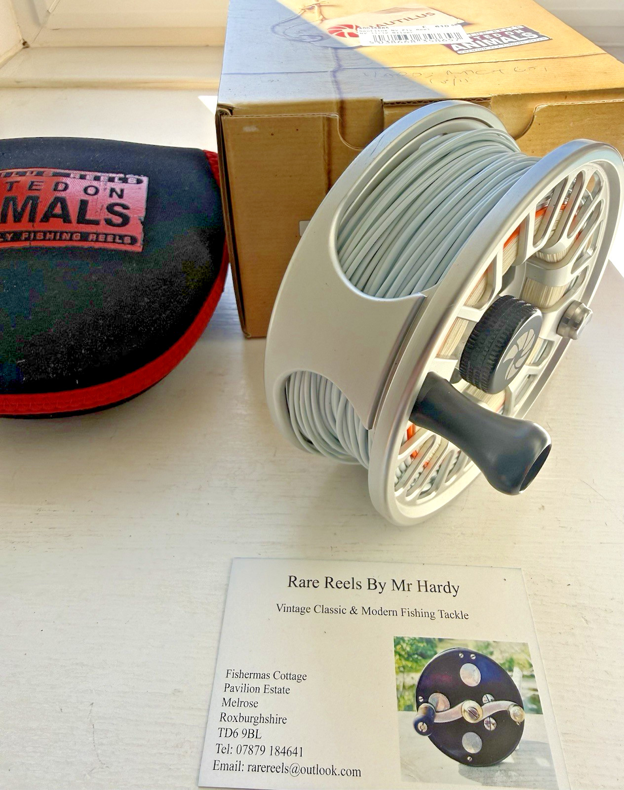 Nautilus NV 11/12 Saltwater & Salmon Fly Reel with Case Box & Hardy Fly Line.