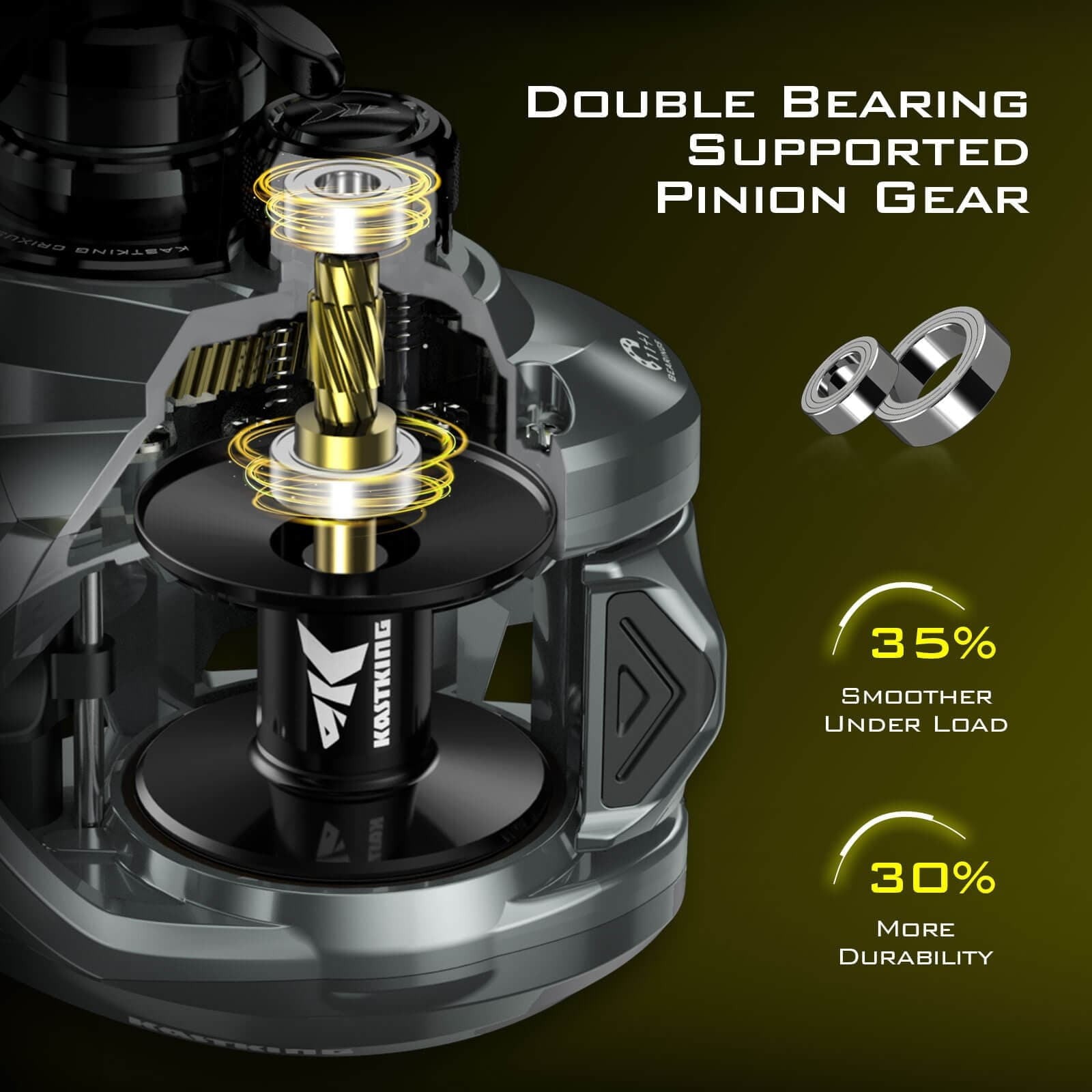 Kast King Skeet Reese Icon Baitcasting Reels, Left, KKRLCSTSR72LGS Fishing Reel
