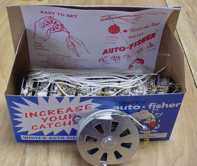 NEW 12 WHITE’S AUTO FISHING REEL YO YO SURVIVAL REELS