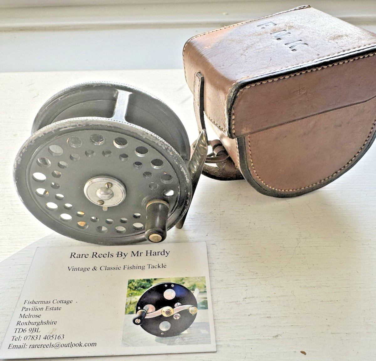 Vintage Hardy 3 inch The St George Fly Reel with Agate line Guide & D Case