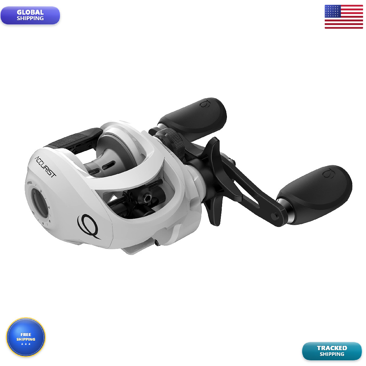 Quantum Accurist Baitcast Fishing Reel Size 100 Reel Left-Hand Retrieve
