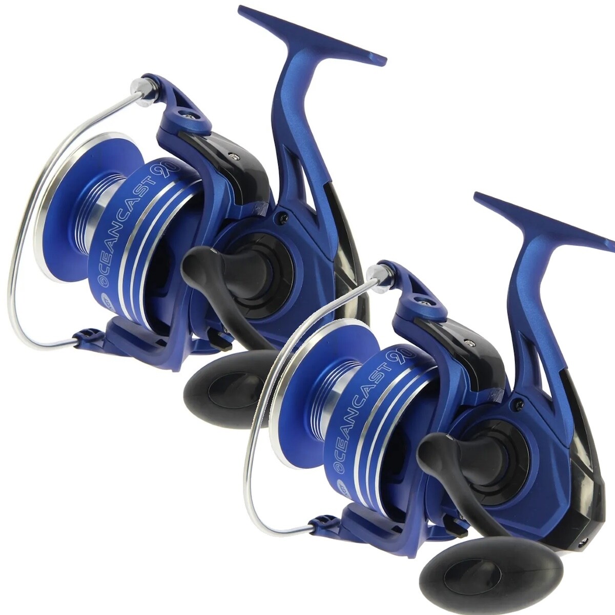 Large Beach Surf Sea Reel x2 Shore Fishing NGT Oceancast 90 Fixed Spool