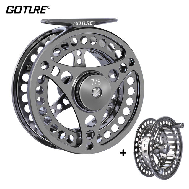 CNC-machined Large Arbor Fly Fishing Reel 3/4 5/6 7/8 9/10WT with Spare Spool