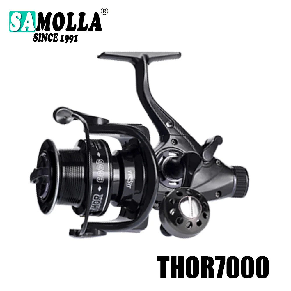 SAMOLLA Carp Fishing Reel 12+1BB 27kg Drag Spinning Reel Salt Freshwater