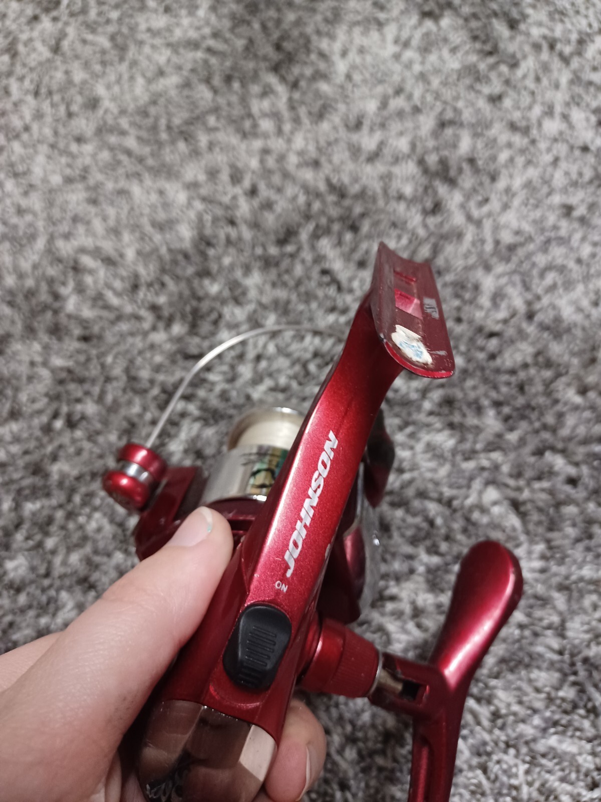 Vintage Red Scorpion Fishing Reel Dual Bearing Drive
