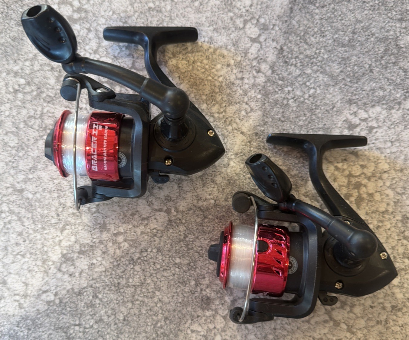 2- Tsunami Bracer 2 Dock Reels Ice Fishing Red