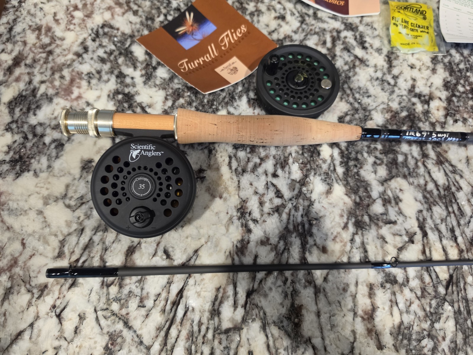 Breton’s Custom Rod w/ Scientific Anglers Concept 1 35 Fly fishing Reel & Reel