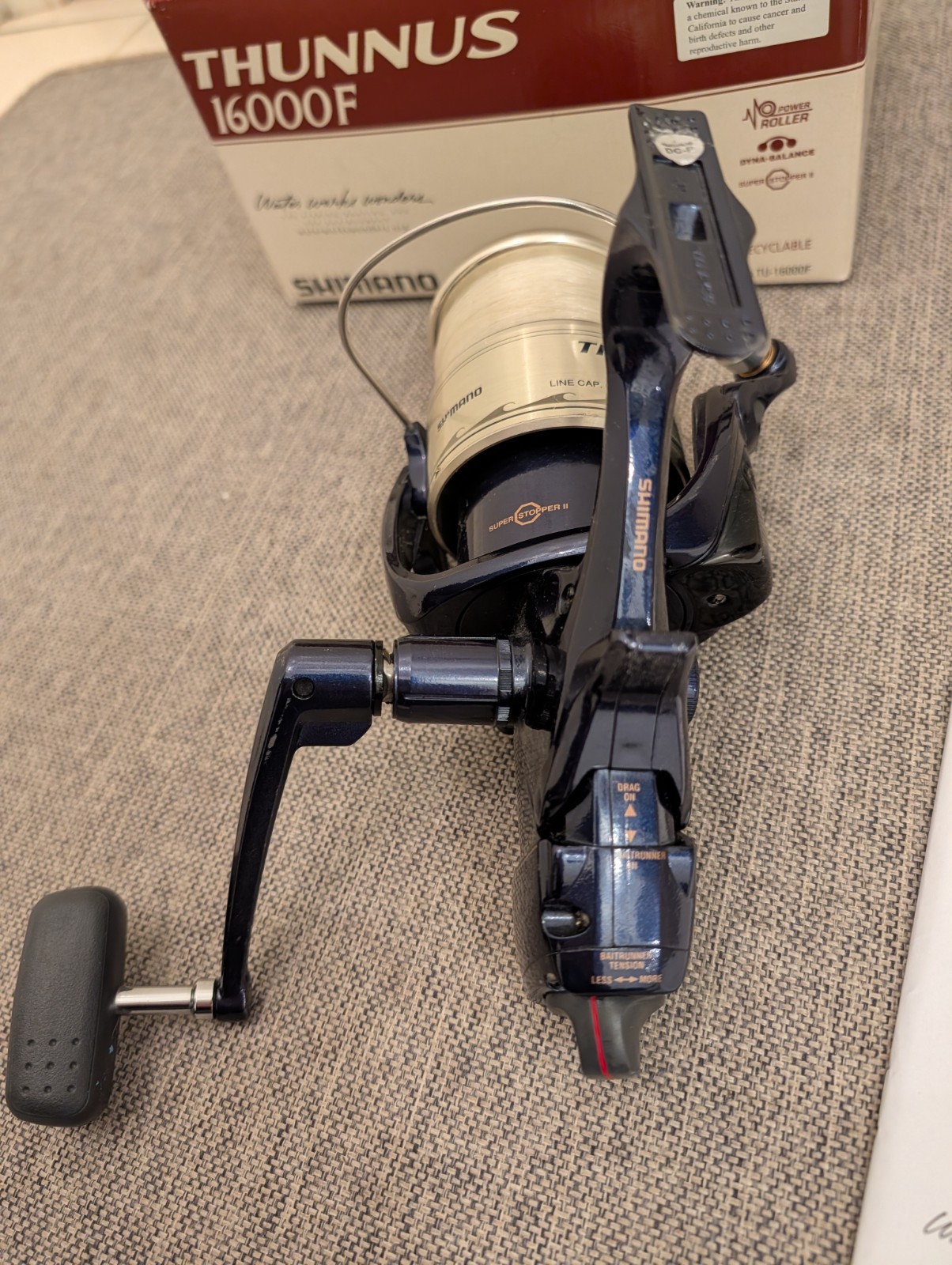 Very Nice Shimano Thunnus 16000F Large Spinning Fishing Reel