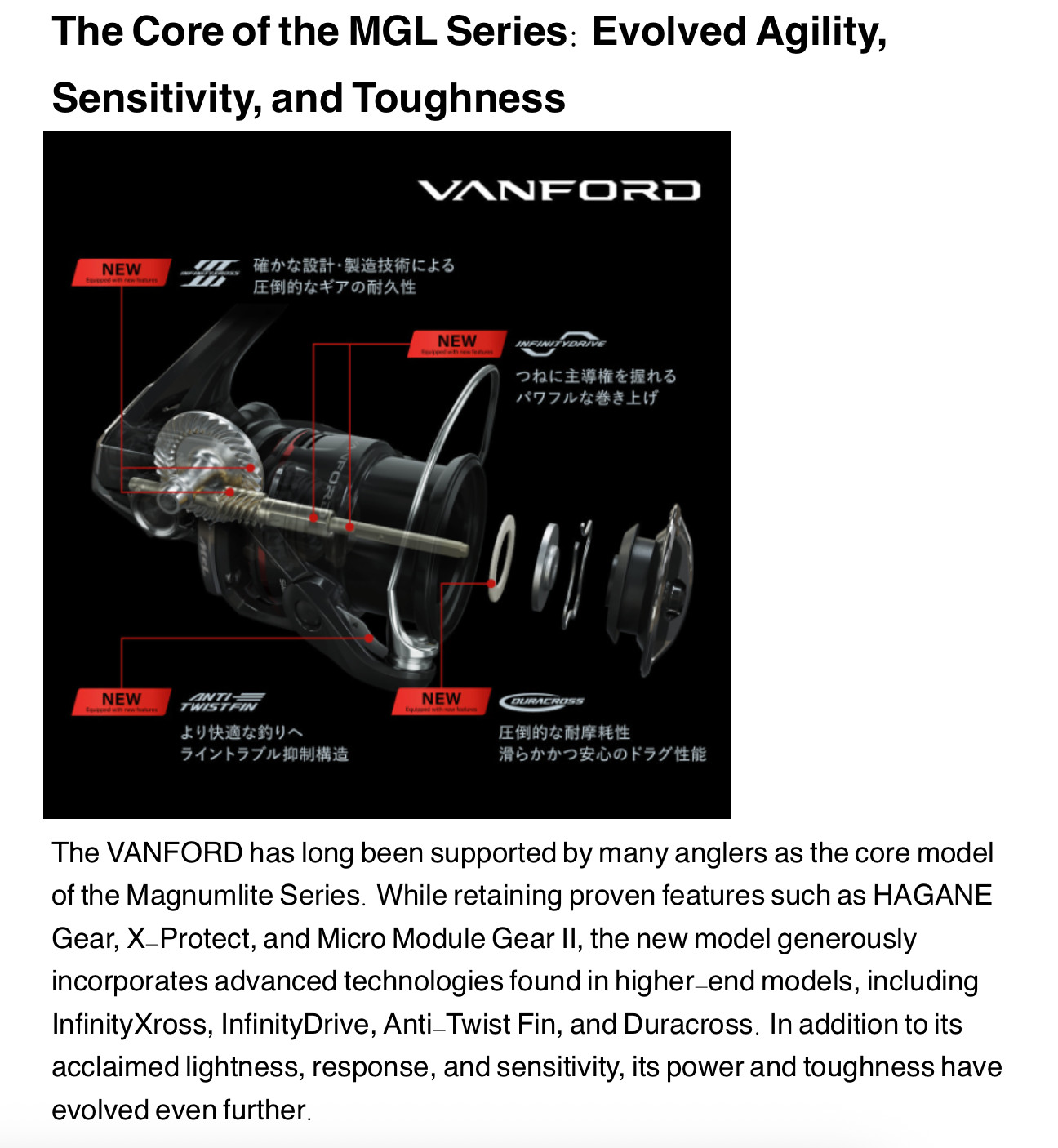 New Shimano 24 Vanford C3000SDH Spinning Reel High Performance w/box Japan