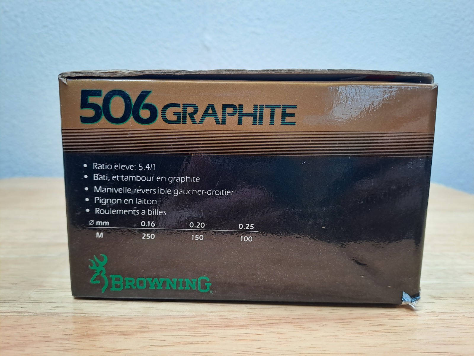 1980s Browning 506 Graphite Ultra-Light Spinning Reel – Boxed with Manual