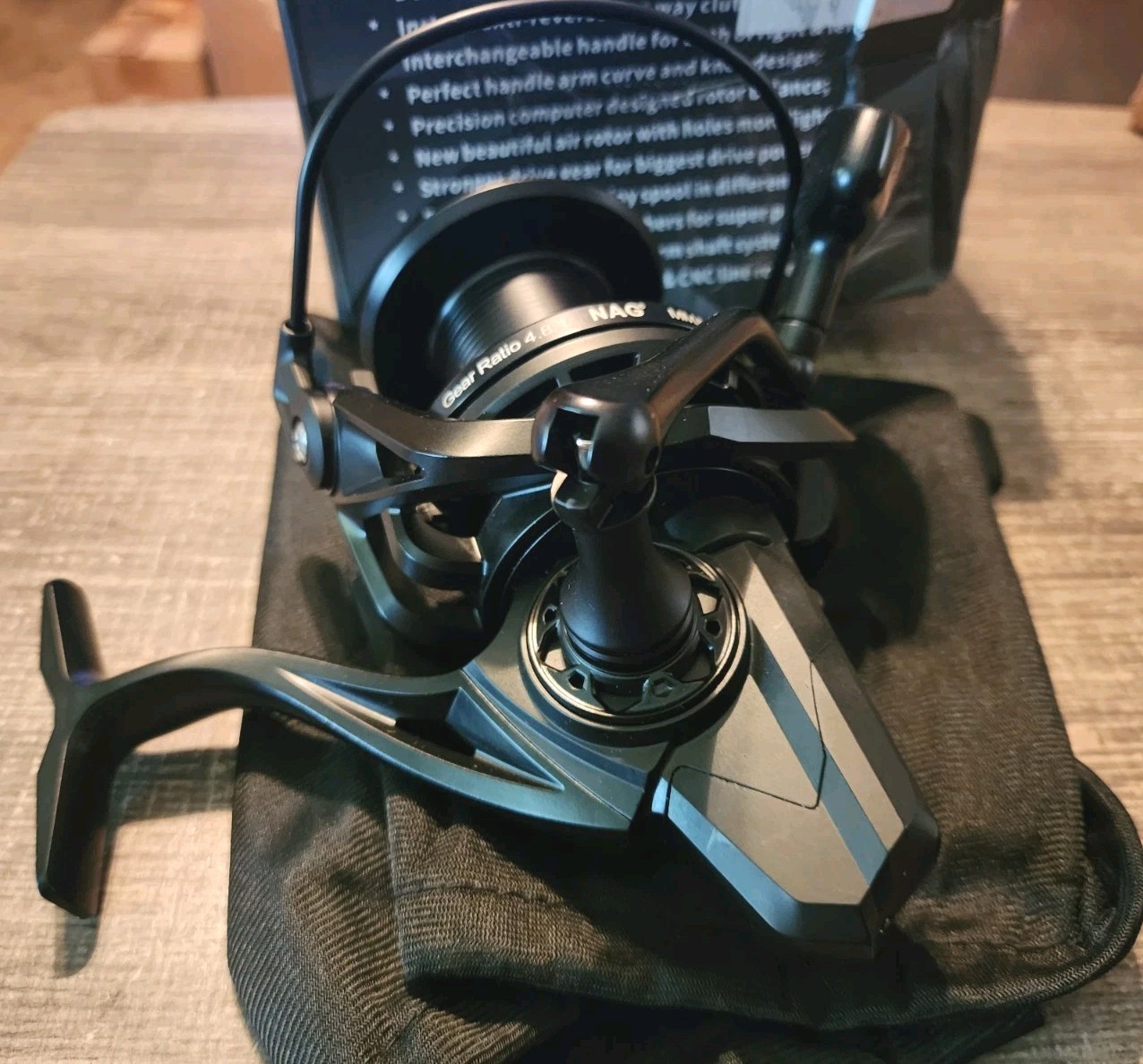 14000 Series Spinning Reel Metal Body with CNC Machined Spool 55LB Max Drag