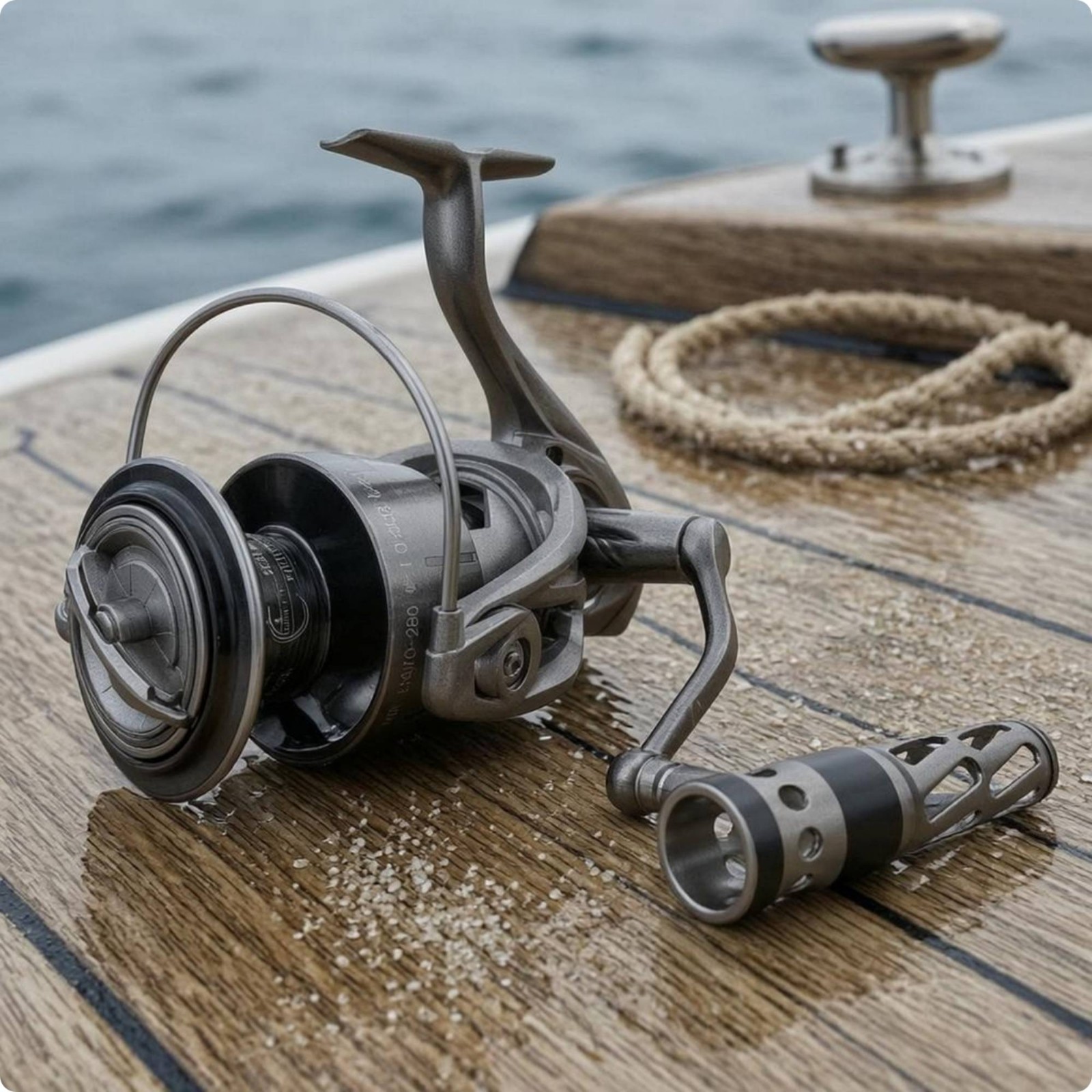 Metal Fishing Reel Reflective Surface Front Drag Reel Even Line Control
