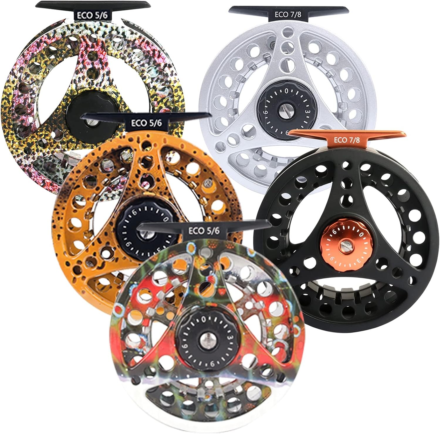 Maxcatch ECO Large Arbor Fly Fishing Reel 3/4wt 5/6wt 7/8wt & Pre-Loaded Fly