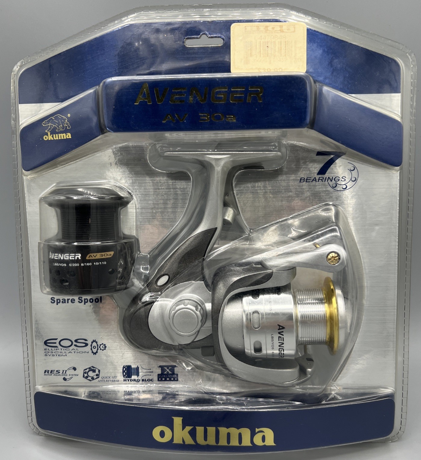 Okuma Avenger AV 30A Spinning Reel Fishing Gear 7 Ball Bearings. NEW