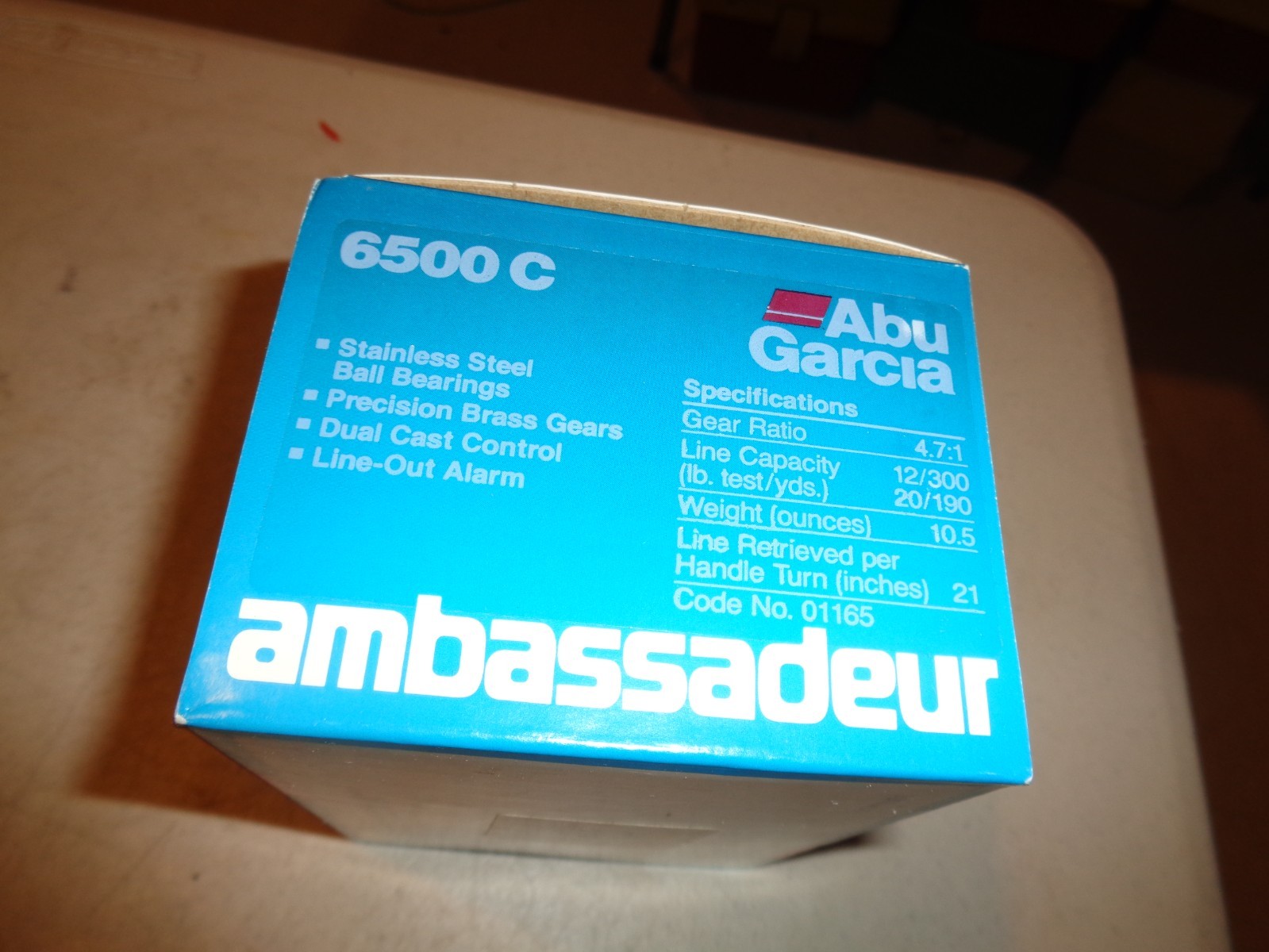 VINTAGE ABU GARCIA AMBASSADEUR 6500 C REEL in BOX with Oiler/Wrench, RH, Sweden