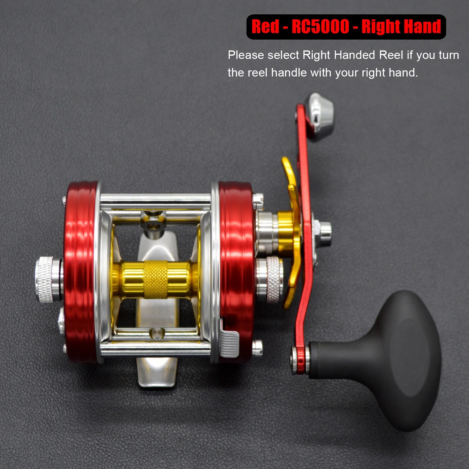 CAMEKOON X-Tribe Round Baitcast Reel Saltwater Fishing 5.3:1 ON/OFF Line Clicker