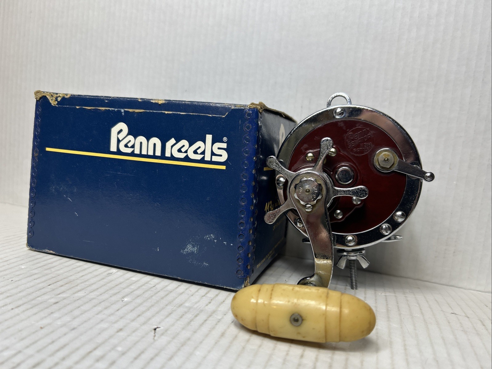 Vintage PENN Senator 113H 4/0 Special Saltwater Fishing Reel with Box