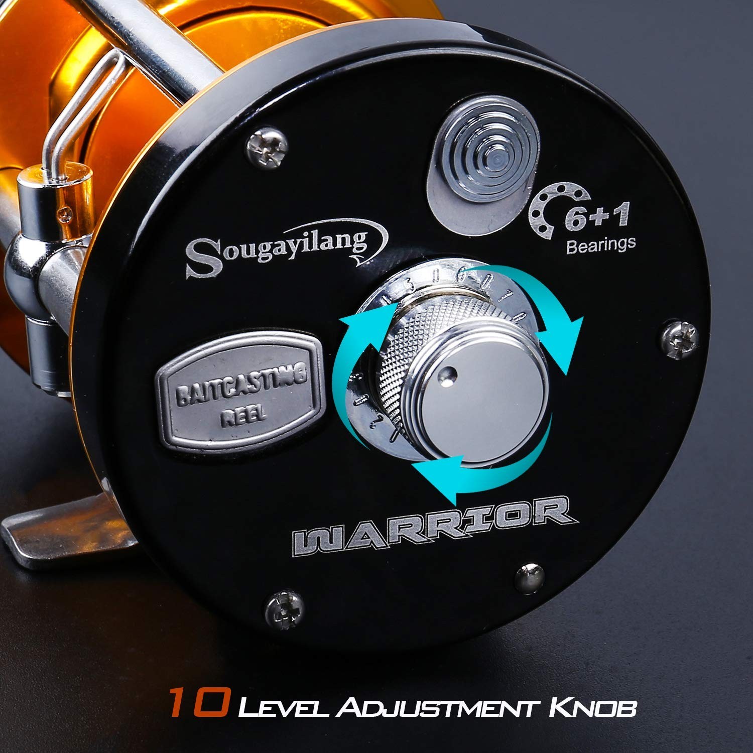 Sougayilang Fishing Reels Round Baitcasting Reel – Conventional Reel – Reinfo…