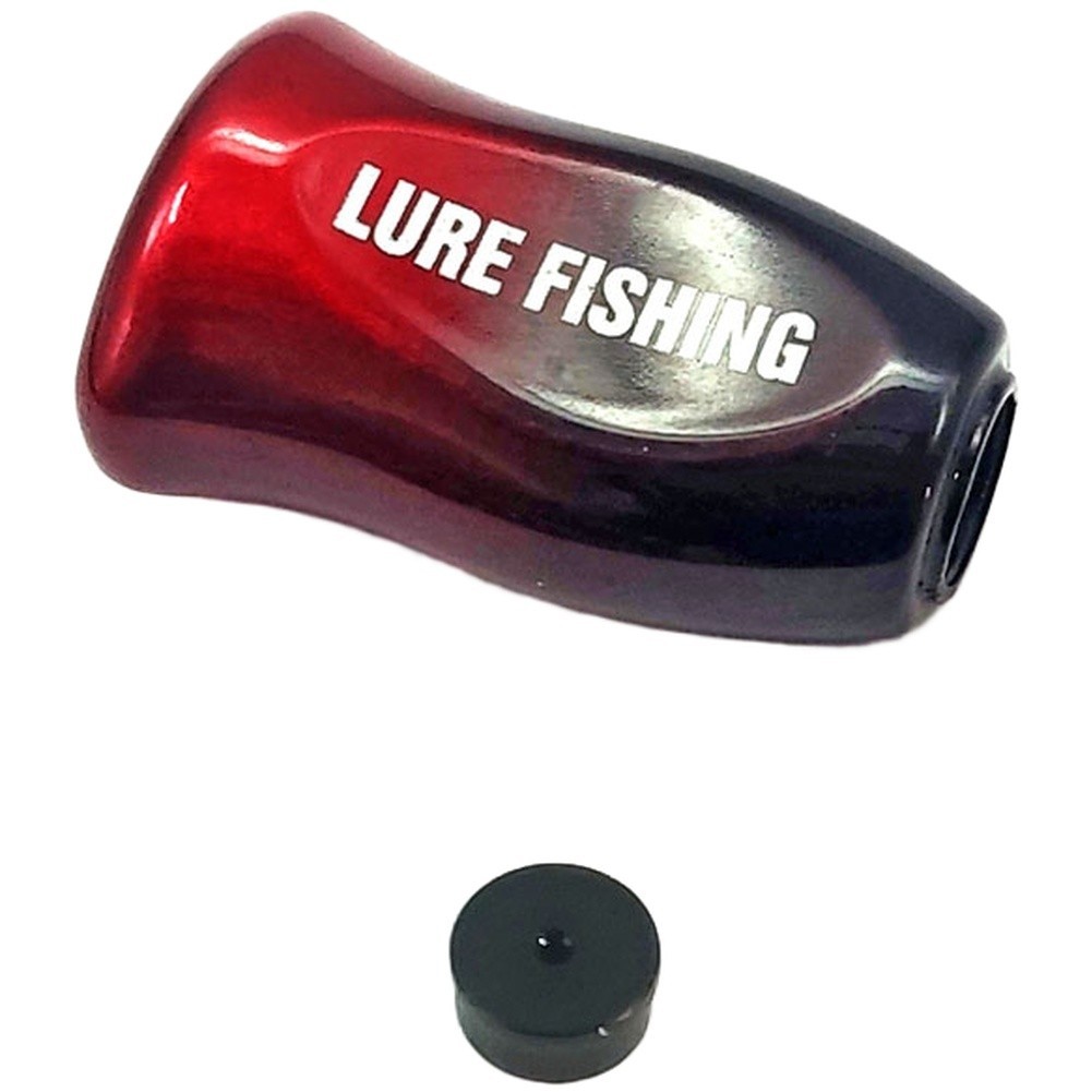 Black purple gradient carbon fiber knob for DAIWA For SLP 32.9×20.5mm 4.9g
