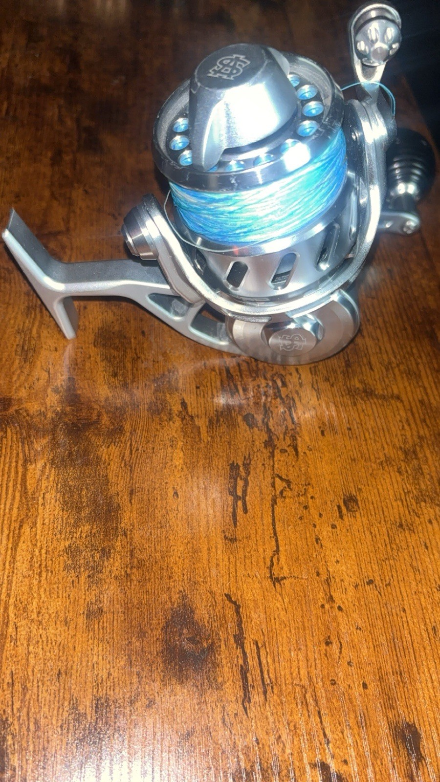 Van Staal Vr150 Spinning Reel Silver Pre-Spooled Blue Line + Wrench