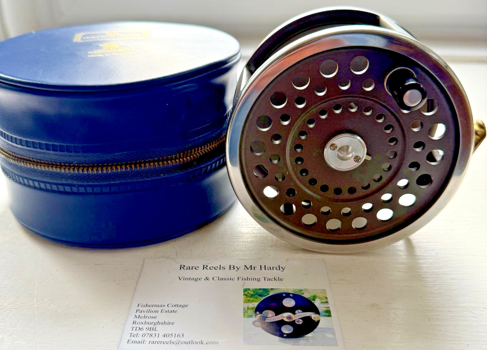 Hardy Marquis Salmon Number 3 WB Spey Fly Reel with Case Paperwork & Box