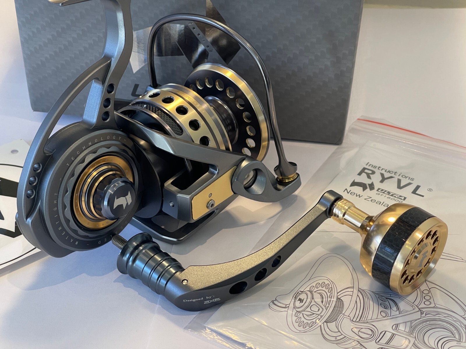 RYVL ORIGINAL ULTRA GT16000 SWR Spinning reel*30KG Drag*