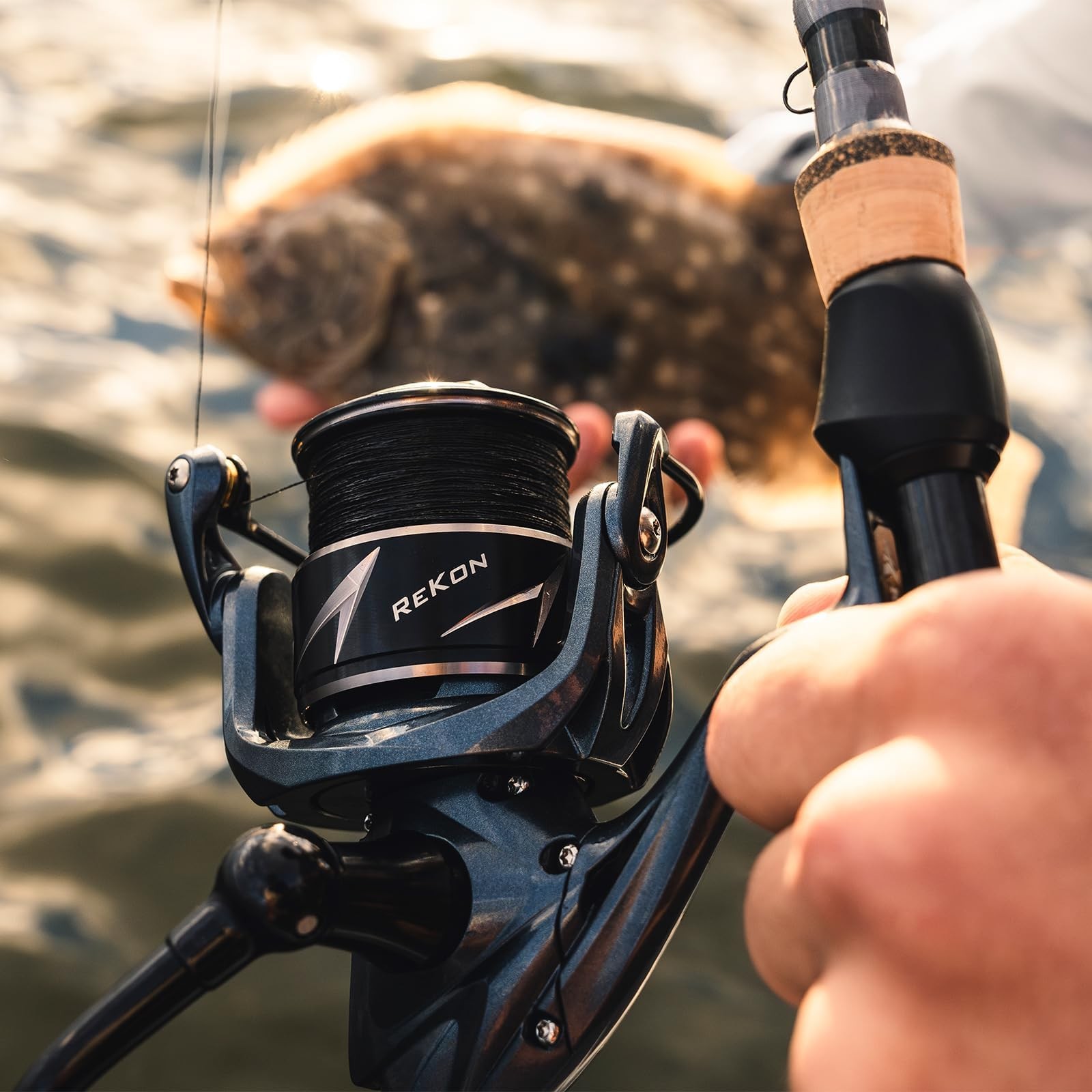 KastKing ReKon Saltwater Spinning Reel – Up to 55LBs Max Drag 3000, Navy Blue