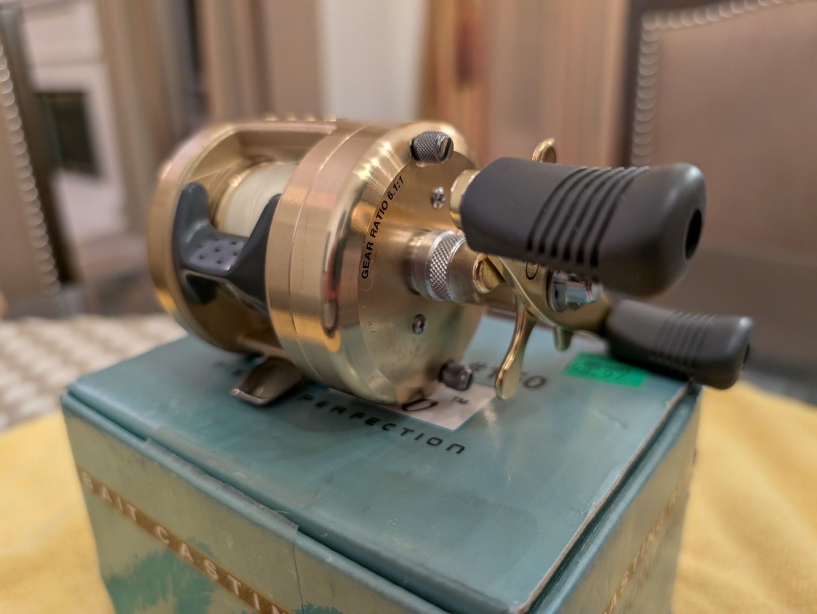 Marado Evolution #150 Baitcast Fishing Reel Gold-Vintage-New in Box-Collector