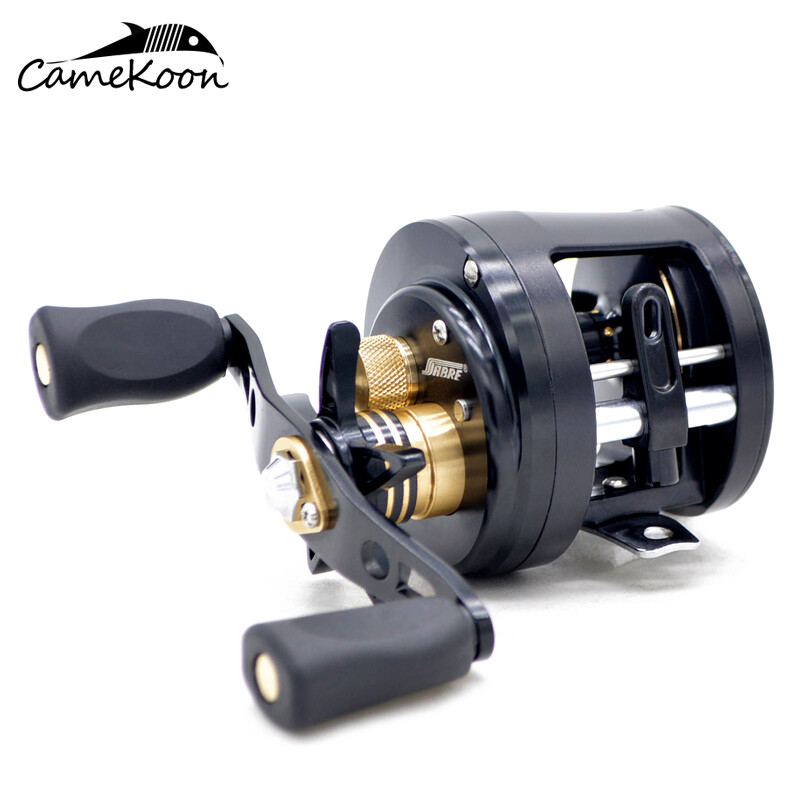 CAMEKOON Trolling Fishing 6:1 Gear Ratio Metal Round Saltwater Baitcasting Reels