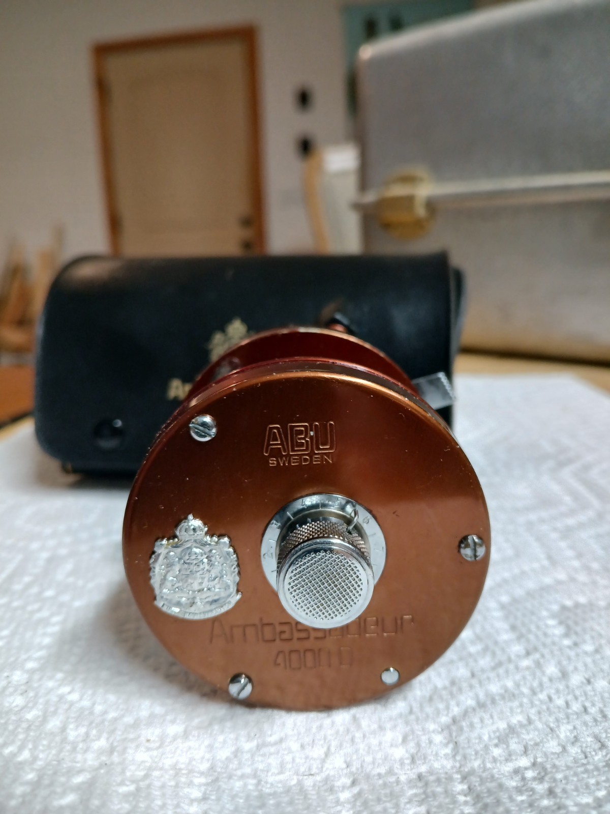 Abu Ambassadeur 4000D Copper Direct Drive Bait Casting Reel *Rare Condition*