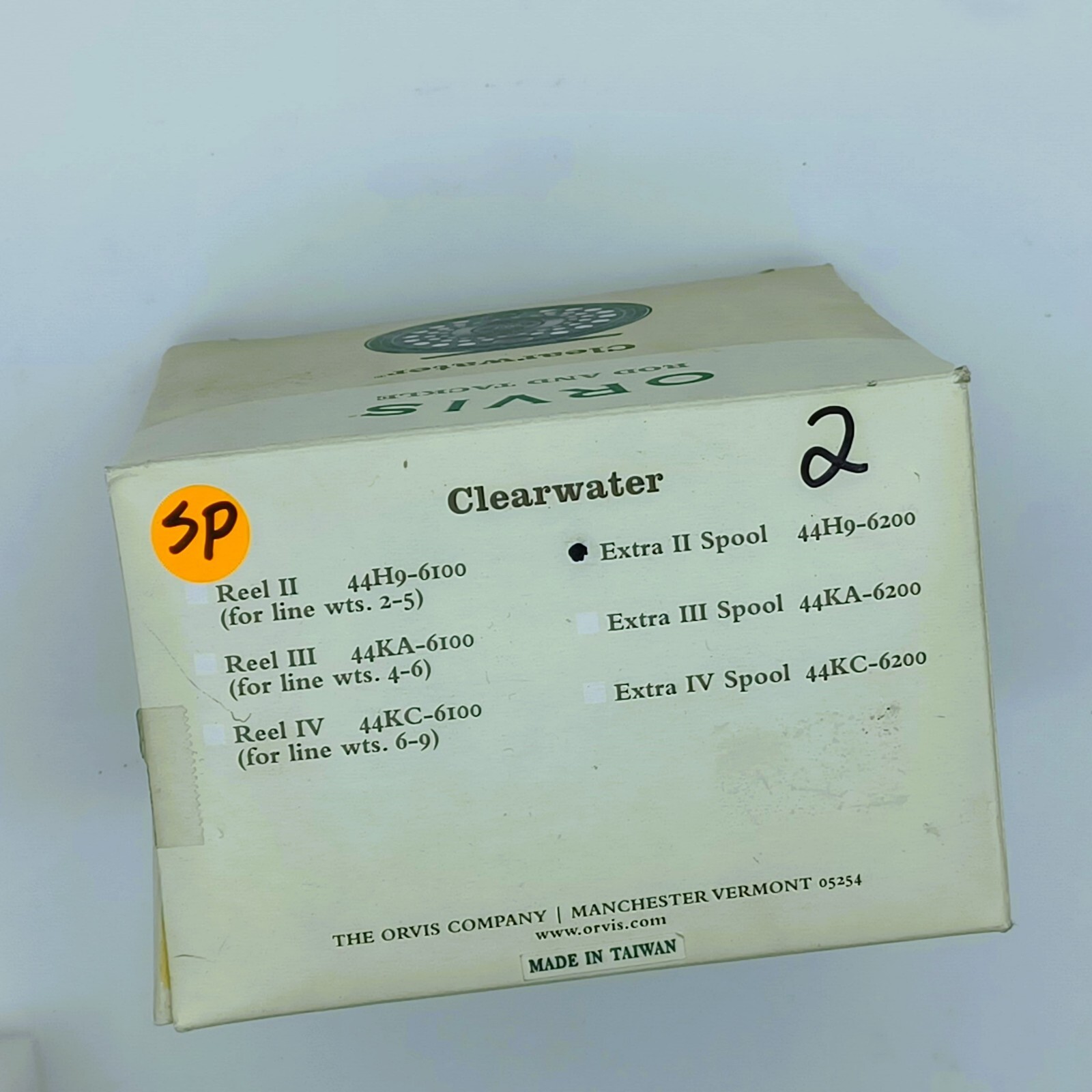 Orvis Clearwater II Spool (Spool Only – No Reel). New in the box. Black