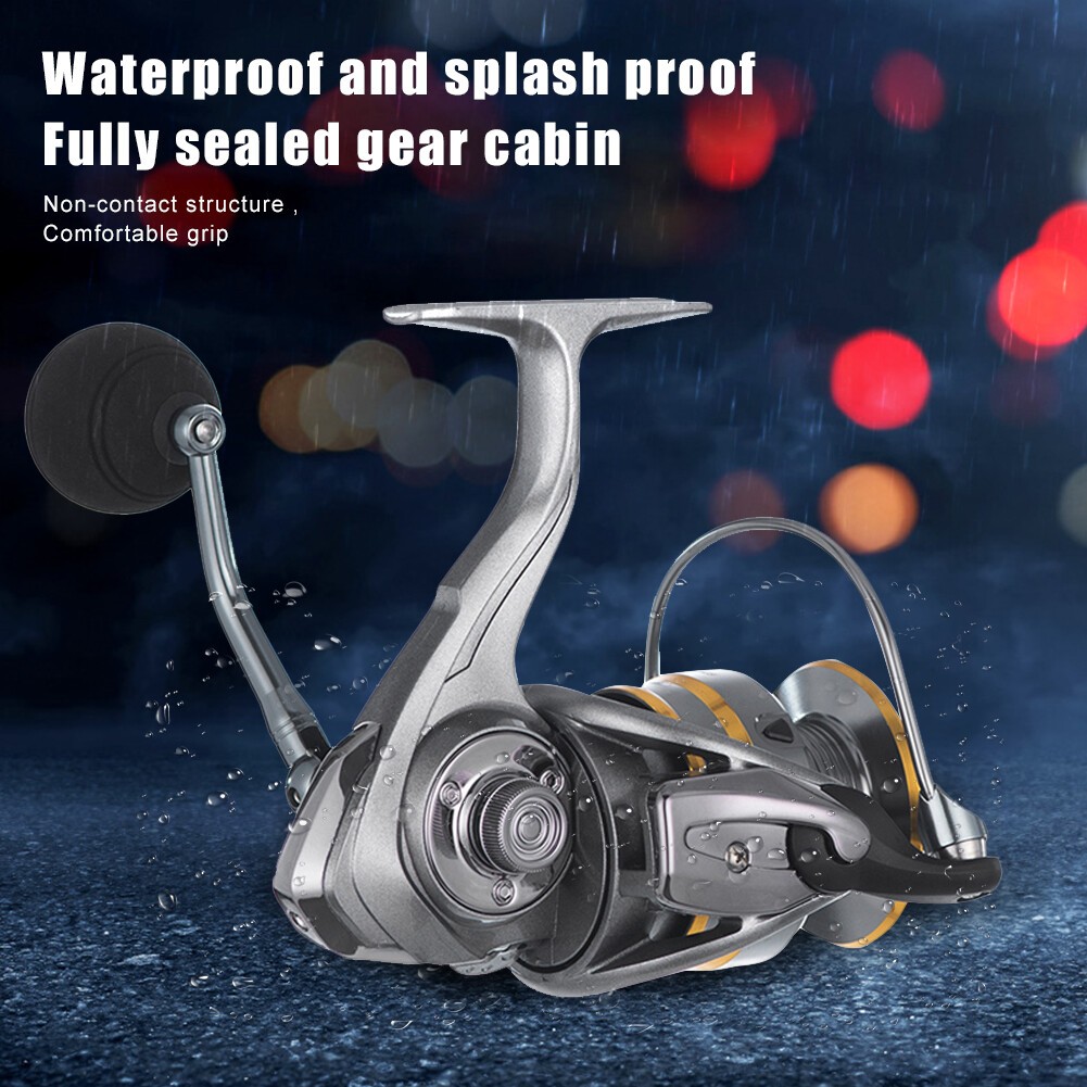 Spinning Fishing Reel 14+1 BB Double Spool Metal Fishing Reel Left/Right Handle