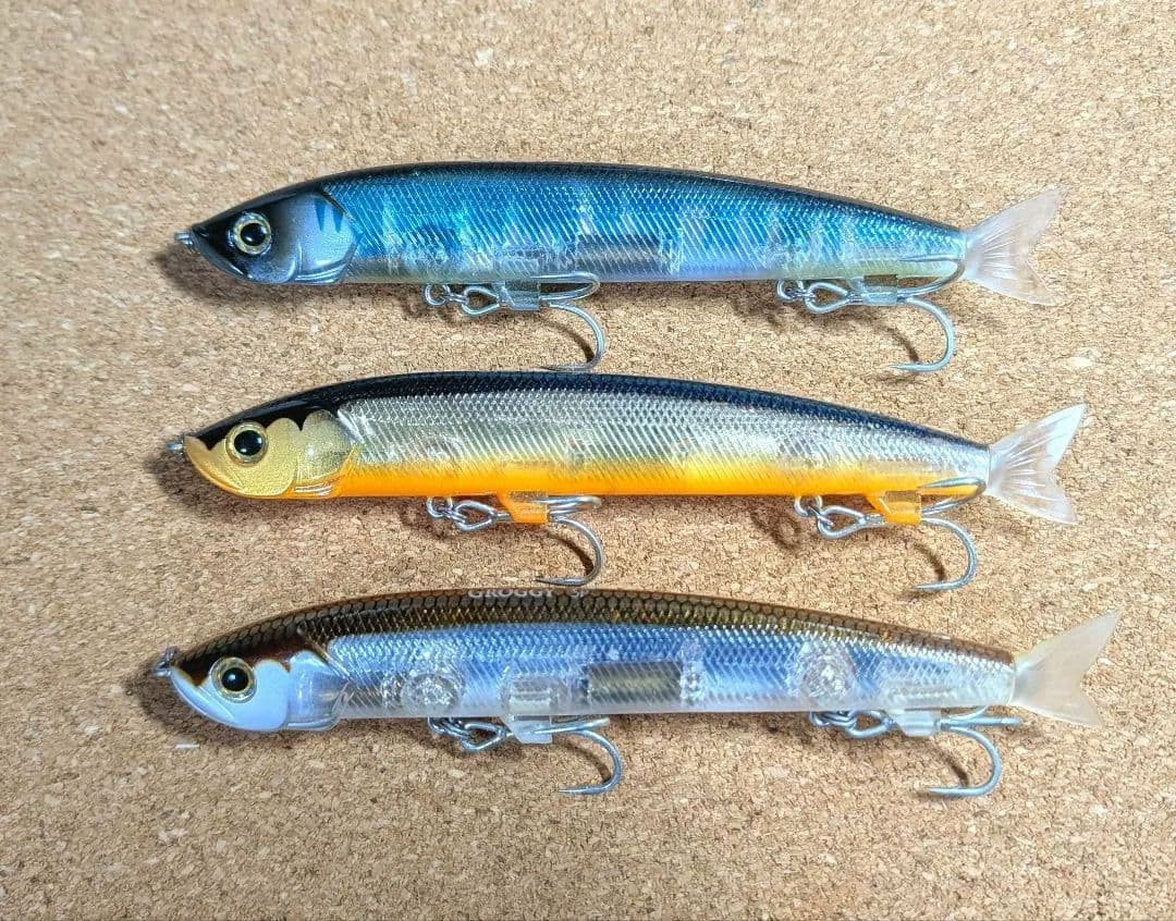 TIEMCO Glokky 130SP Suspending Minnows Set of 3