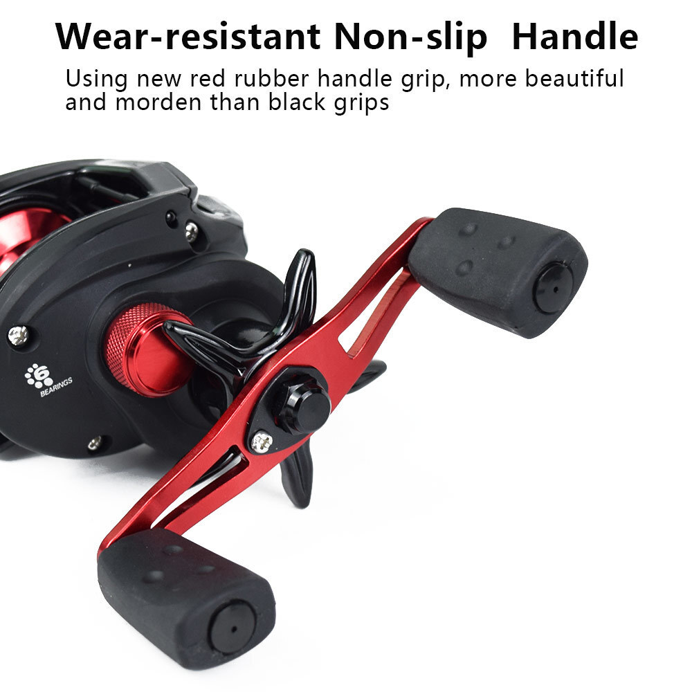 Fishing Reel 6.4:1 Lightweight Magnetic Brake System Reel Brake Force Gear