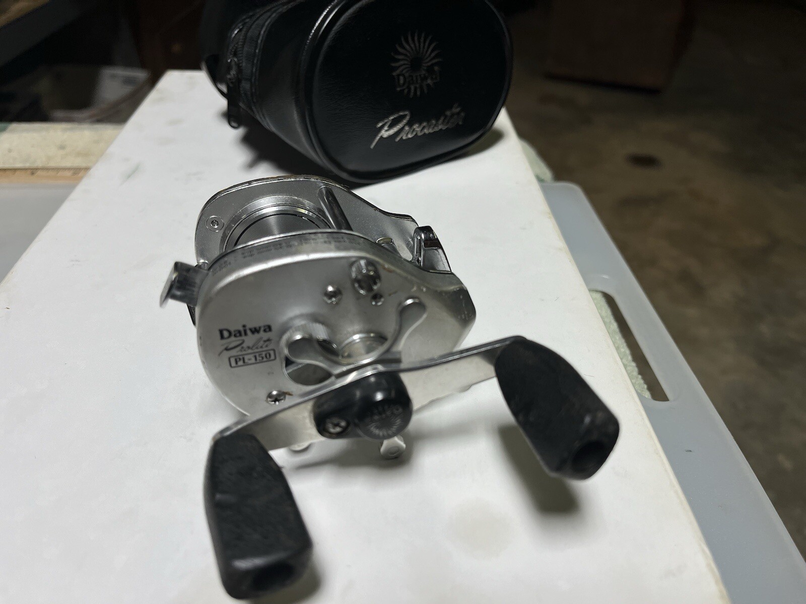Daiwa Prolite PL-150 Hi Speed Reel With Case Made in Japan Fishing Silver