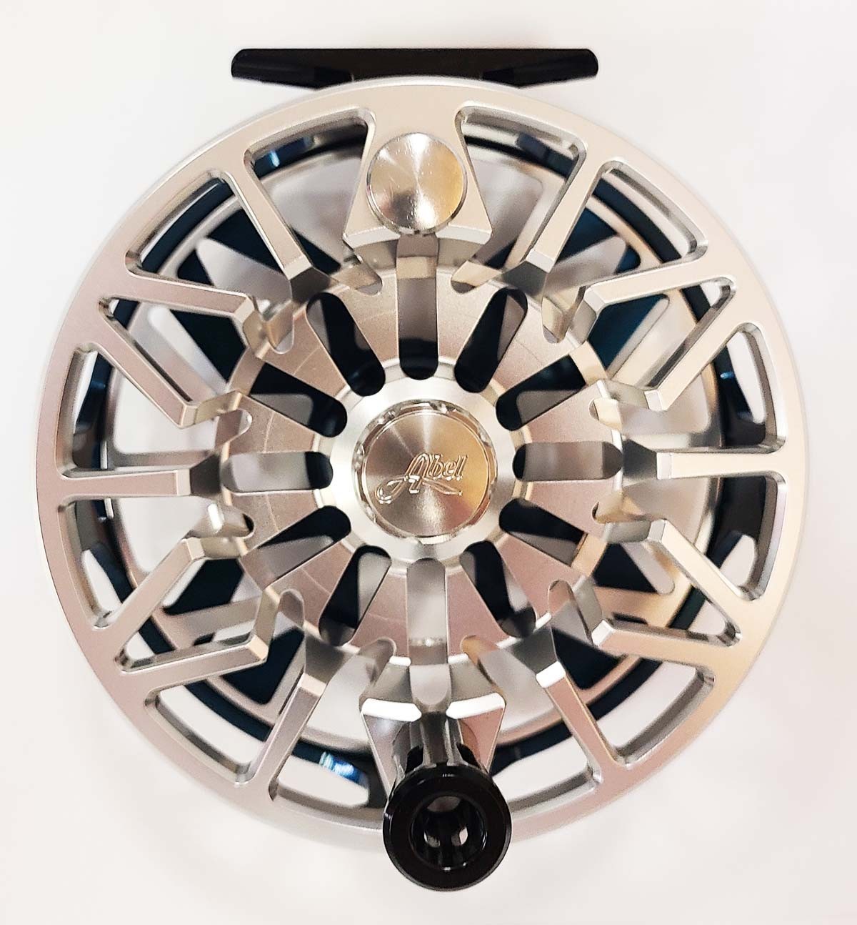 NEW ABEL SDX 9/11 FLY REEL IN DEEP BLUE & PLATINUM + ROOSTERFISH KNOB – IN STOCK