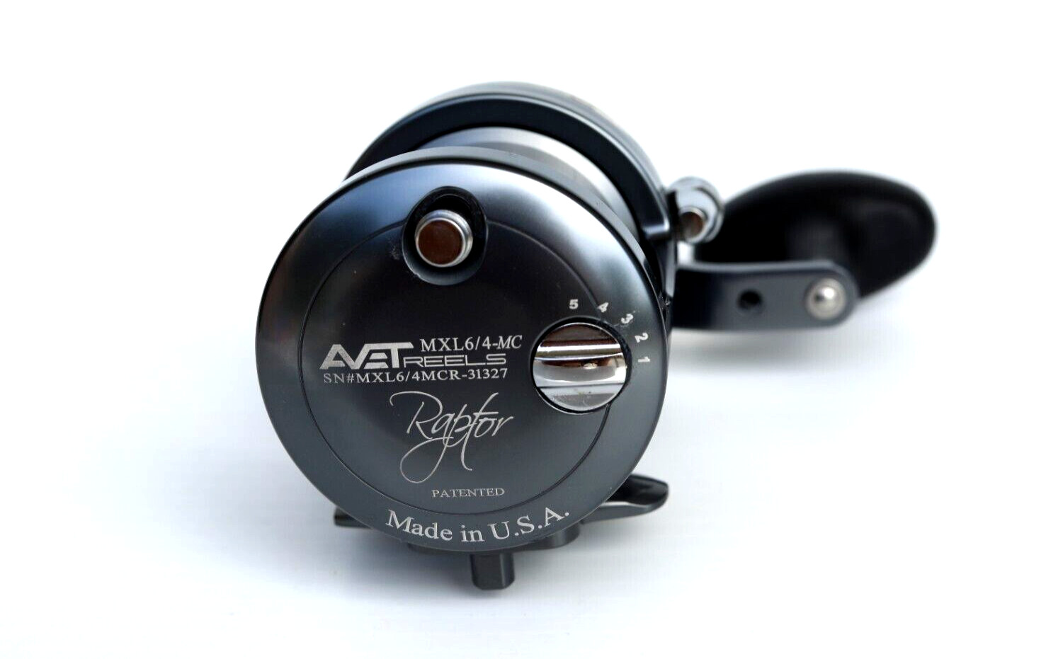 Avet MXL6/4 MC RAPTOR Two-Speed Lever Drag Reel MC Cast – GUNMETAL – Right Hand