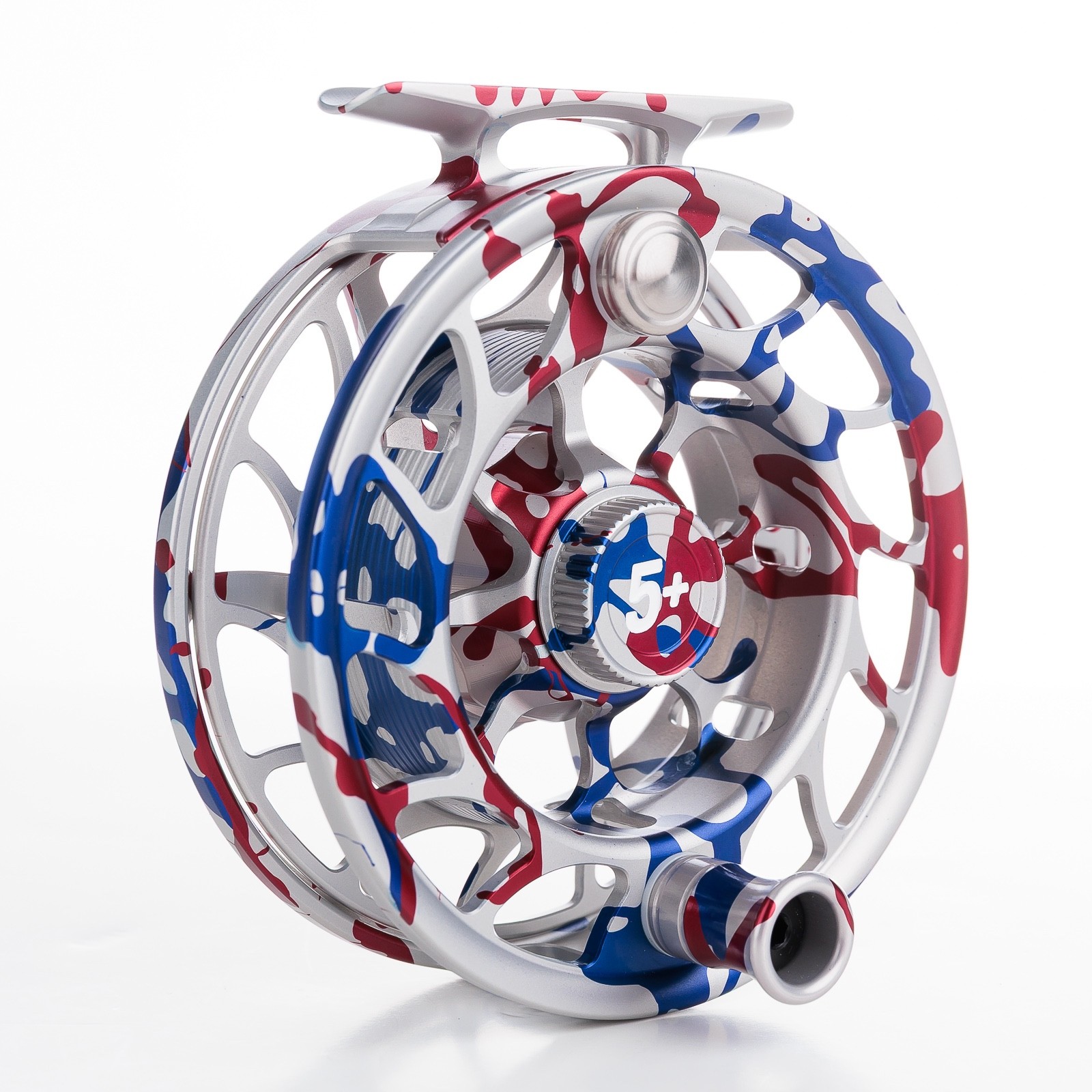 Hatch Iconic 5+ Custom USA Camo Large Arbor Reel – FREE FAST SHIPPING